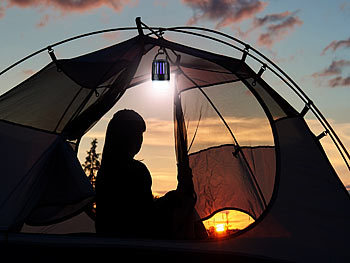 LED Laterne 12 LEDs Camping Zelten Outdoor Lampe Licht Leuchte 3 Stufen 