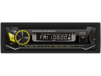 1-DIN-Autoradio mit CD-Player und Bluetooth