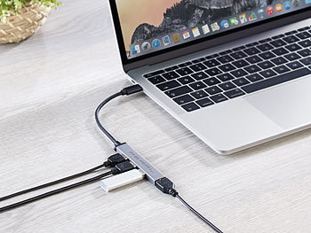 Hub USB 3.0 Girevole Con 3 Porte USB E 1 Type-C – Espandi Il Tuo PC In Un Attimo