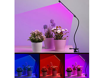 Lunartec 2er-Set LED-Pflanzenlampen für E27 Fassungen 105 Lumen je 168 LEDs 