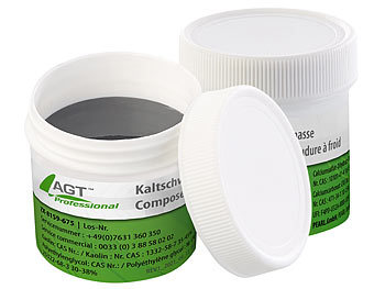 Flüssigmetall Auspuff: AGT Professional 2er-Set Metall-Kaltschweißmasse, hitzebeständig bis 1.300 °C, 200 g
