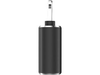 Callstel Kompakter USB-3.0-OTG-Adapter für Lightning-Anschluss, Metallgehäuse
