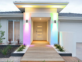 Wände moderne Gärten LEDs Spots Flure Lichter Designs Höfe Balkone Häuser Terrassen
