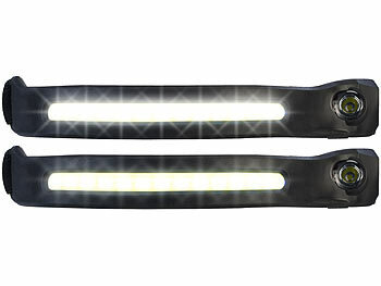 KryoLights 2er-Set Akku-Stirnlampen, 230°-Flutlicht, COB- & SMD-LED, 350 Lumen