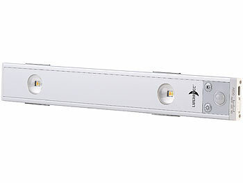 Lunartec Akku-LED-Unterbauleuchte, CCT, 2 Lichtkegel, 70 lm, Bewegungssensor