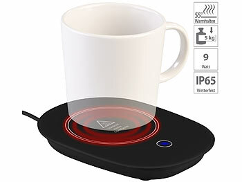 Kaffeewärmer: PEARL USB-Tassenwärmer mit Automatik- und Warmhalte-Funktion mit 55 °C