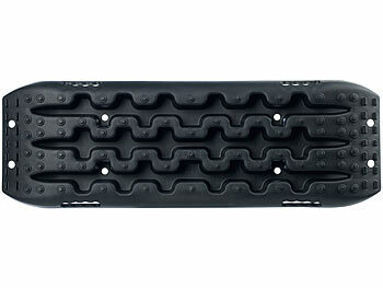 Lescars Sandblech: 2er-Set Reifen-Traktionsmatten, ultrastabile Nylonfaser,  90x31x6 cm (Bergeboard)