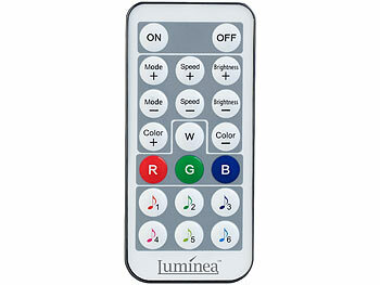 Luminea Home Control Smarter USB-RGB-IC-LED-Streifen, Bluetooth, App, Fernbedienung, 2 m