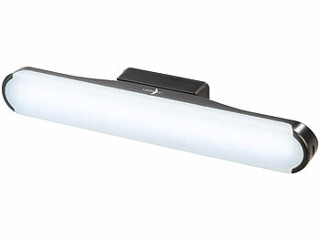 Lunartec Akku-LED-Leselampe für Wand & Unterschrank, einstellbarer Winkel, 24cm