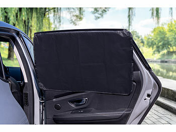 Lescars 4er-Set Universal-Auto-Sonnenschutz, mit Magnet-Fixierung & UV-Schutz