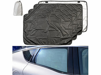 Autofenster Abdeckungen: Lescars 4er-Set Universal-Auto-Sonnenschutz, mit Magnet-Fixierung & UV-Schutz