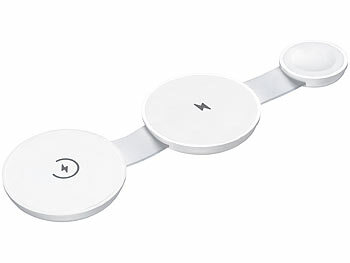 Callstel 3in1-Ladegerät für iPhone, AirPods und Apple Watch, MagSafe, weiß