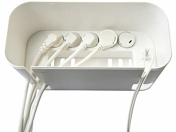 revolt 2er-Set 5-fach Steckdosenl. mit Kabelb., 1x USB-A 20W  1x USB-C 20W 