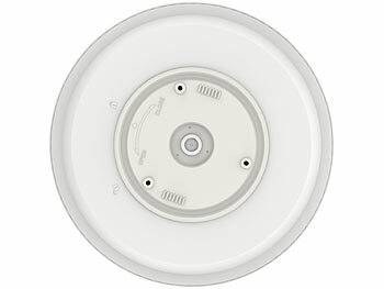 Luminea 2er-Set Slim-CCT-LED-Deckenleuchten, RGB-Hintergrundlicht,dimmbar,IP44