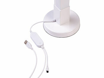 Luminea Home Control 2er-Set Smarte WLAN-Standleuchte mit RGB-IC-LEDs, App, 10 W, 150 cm