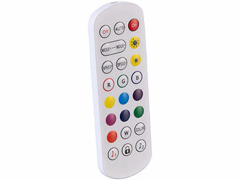 Luminea Home Control 2er-Set Smarte WLAN-Standleuchte mit RGB-IC-LEDs, App, 10 W, 150 cm