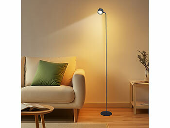 Lunartec Magnetischer Bodenständer für 3in1 Akku-Lampe, 150 cm, schwarz 