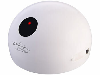 infactory Berührungsloser Toiletten-Spülsensor für Spülknöpfe, Akku, USB