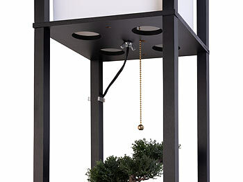 Sofatisch Lampenstirm Nischenregal Couchtisch quadratisch Regalfach fach