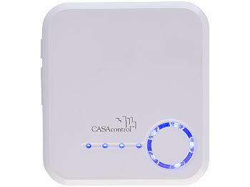 CASAcontrol Smartes SOS-Notrufknopf-Set für Senioren, 2x Sender, 1x Empfänger, App