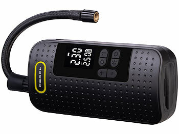 AGT Mini-Akku-Kompressor-Luftpumpe mit LED-Display, 2.000 mAh, 150 psi