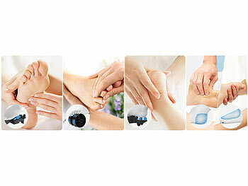 newgen medicals Shiatsu-Fußmassagegerät, 9 Stärken, Wärme, 3 Vibrationsmodi, Timer