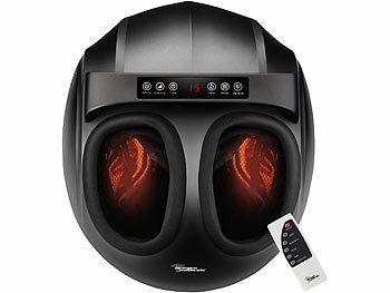 newgen medicals Shiatsu-Fußmassagegerät, 9 Stärken, Wärme, 3 Vibrationsmodi, Timer