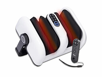 Luftdruck Massagegerät: newgen medicals Waden- und Fuß-Massagegerät mit 5 Modi, 9 Stufen, Timer, Fernbedienung 
