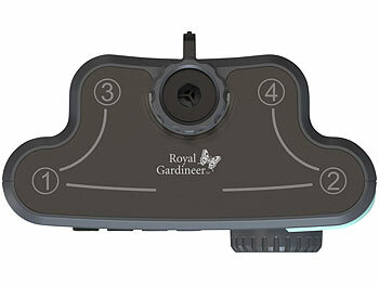Royal Gardineer Digitaler Bewässerungscomputer mit Display, 4 Zonen, programmierbar