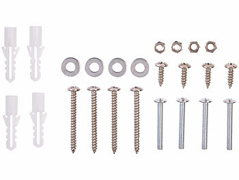 Rosenstein & Söhne Flachschirm-Dunstabzugshaube, Umluft, 350m³/Std. Saugleistung, schwarz 