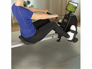 PEARL sports Klappbares Heim-Rudergerät mit 8 Stufen, Magnetbremssystem, bis 120 kg