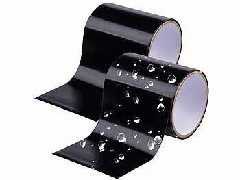 Klebeband Outdoor: AGT 2er-Set wasserdichte, selbst-verschweißende Klebebänder, 150 cm, schw.