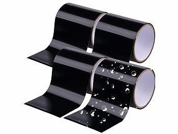 Multitape: AGT 4er-Set wasserdichte, selbst-verschweißende Klebebänder, 150 cm, schw.