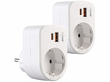 Netzstecker mit USB-Anschlüssen