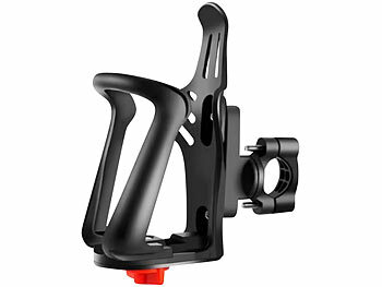 Fahrradflaschenhalter: PEARL Flaschenhalter für Fahrrad & Motorrad, einstellbar, für Rahmen/Lenker