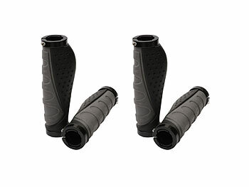 poignées de vélo: PEARL Set de 2 poignées de vélo antidérapantes, ergonomiques, Lock-On, VTT/vélo de course disponible sur eMall