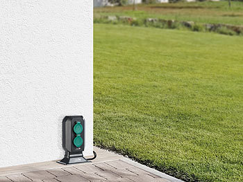 Presa Elettrica Bianca Serie Fontana Con Coperchio IP44, 16A 250V, Per Esterno
