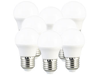 Luminea helle Glühbirnen E27: 8er-Set LED-Lampen, E27, G45, 240 lm