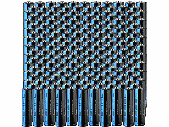 PEARL 200er-Set Super-Alkaline-Batterien Typ AA / Mignon, 1,5 V