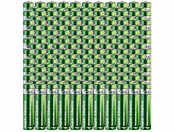 tka 200er-Set Super-Alkaline-Batterien Typ AAA / Micro, 1,5 V
