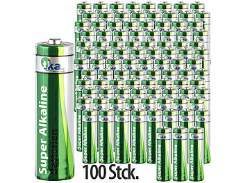 tka 100er-Set Super-Alkaline-Batterien Typ AA / Mignon, 1,5 V