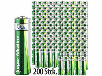 tka 200er-Set Super-Alkaline-Batterien Typ AA / Mignon, 1,5 V