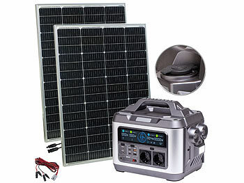 2in1-Solar-Generatoren & Powerbanks, mit Externer Solarzelle