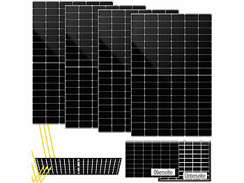 bifacial-Solarmodule Black