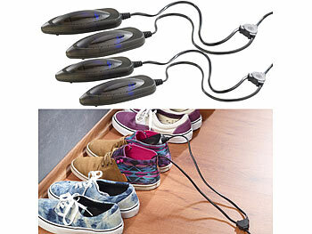 UV Lampen Schuhe: infactory 2er-Set elektrische Schuhtrockner mit UV-Licht
