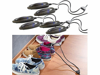 UV Lampe Schuhe: infactory 3er-Set elektrische Schuhtrockner mit UV-Licht