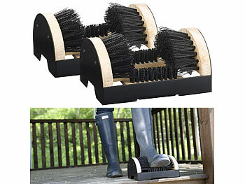 Schmutzbürsten Schuhe: Royal Gardineer 2er-Set Schuhputzer, robuste Rundum-Bürste für Garten- & Arbeitsschuhe