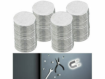 Magnete flach: infactory Neodym-Scheibenmagnet N35, winzige 12 x 1 mm, 80er-Pack