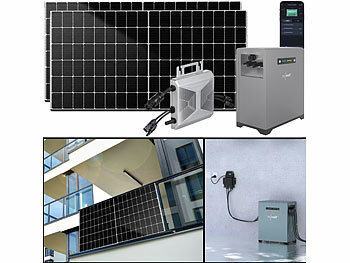 revolt 2,15-kWh-Akkuspeicher mit WLAN-Mikroinverter & 2x 440-W-Solarmodul