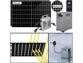 revolt 2,15-kWh-Akkuspeicher mit WLAN-Mikroinverter & 2x 425-W-Solarmodul
